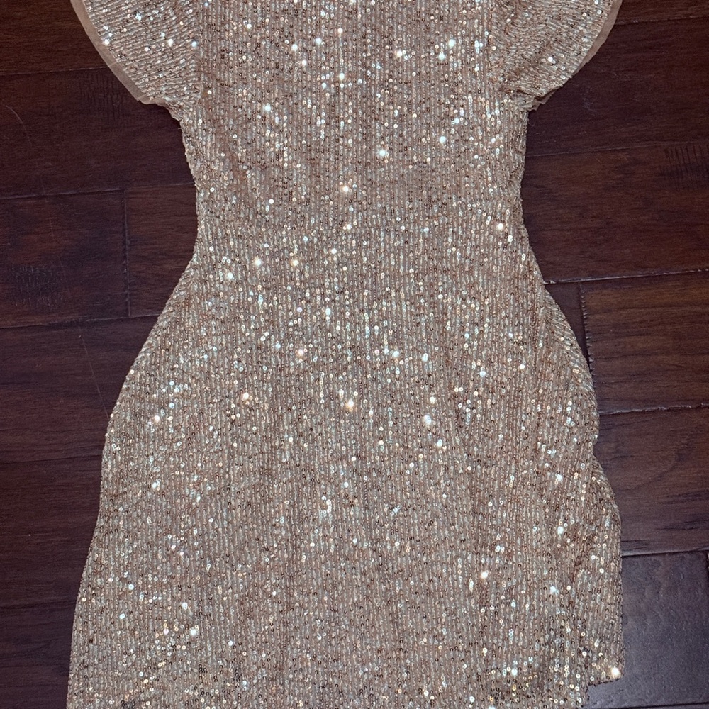 Zara Gold Sequin Top